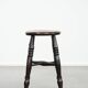 English antique Windsor stool from the 18th century with character