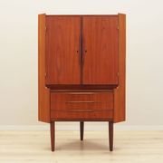 Cabinet d'angle en teck, design danois, années 1970, production : Danemark