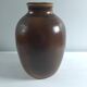 Brown vase signed Barotte