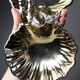 Double old metal gilded shell server vintage 50-70