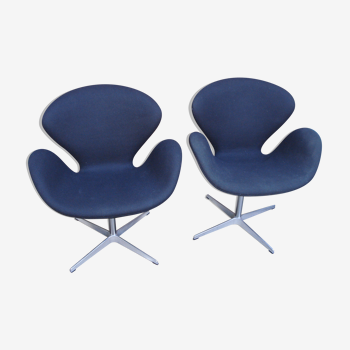 Fauteuils Swan par Arne Jacobsen pour Fritz Hansen années 90