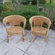 Pair of rattan chairs