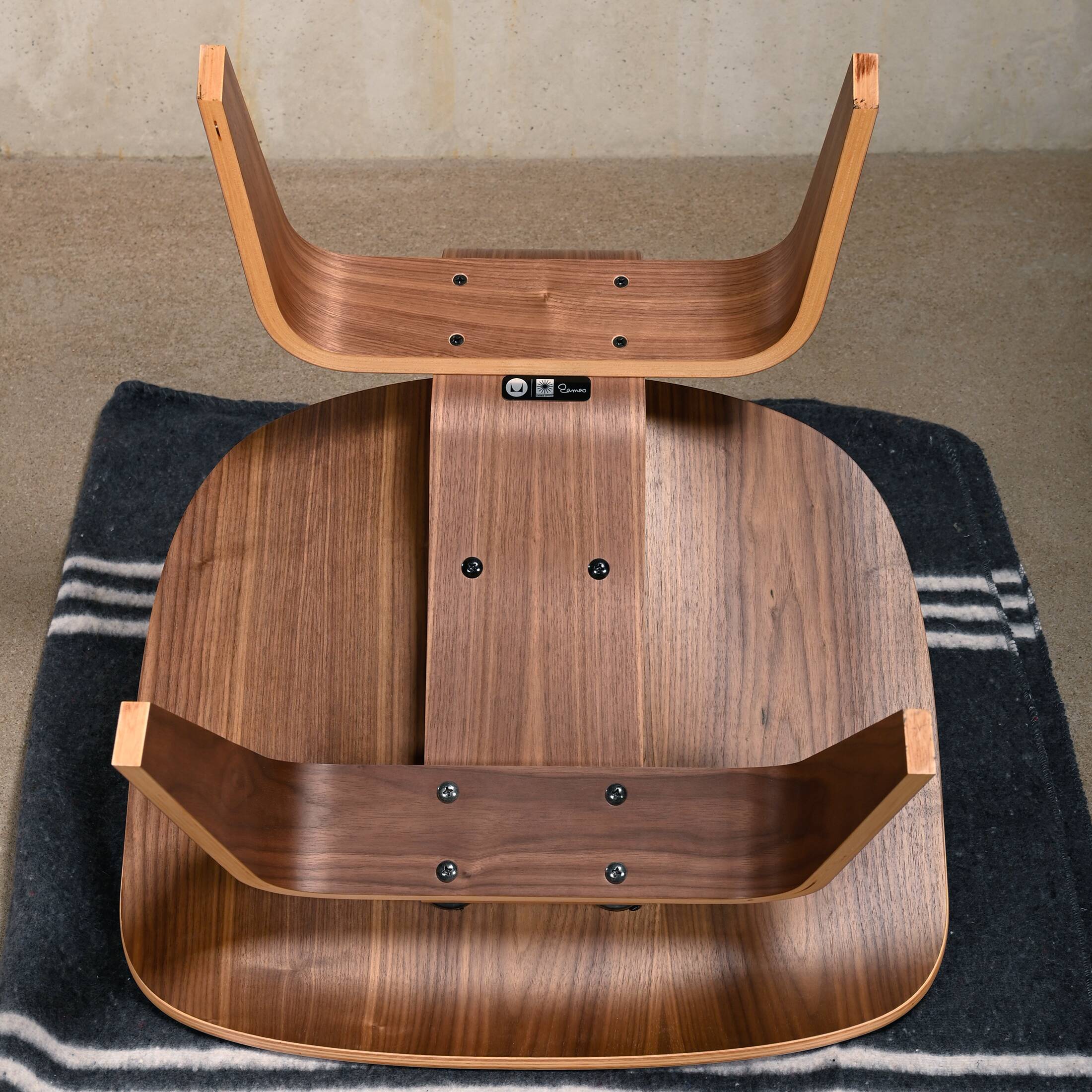 Charles & Ray Eames LCW Walnut Lounge Chair for Herman Miller
