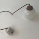 Lot 3 old rifled pendant lamps 1960