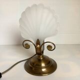 Deknudt bronze scallop shell lamp