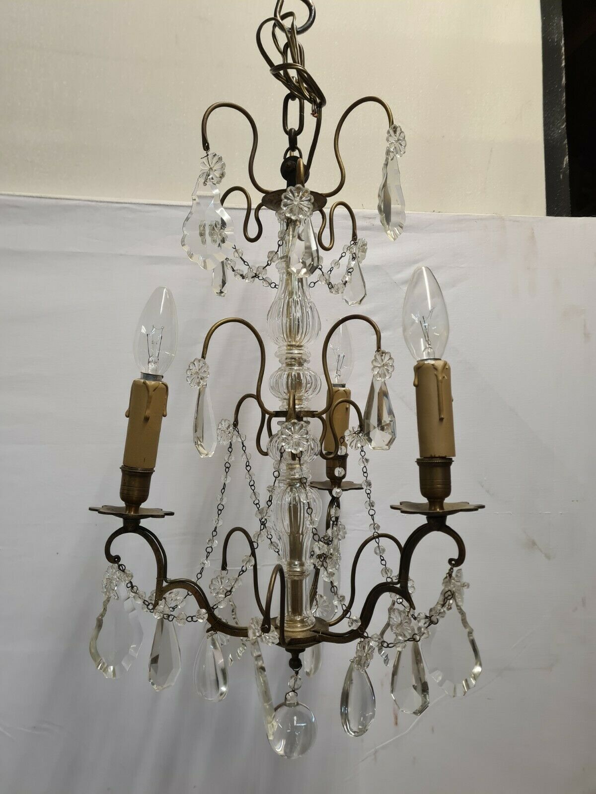 Bronze grapefruit chandelier