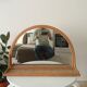 Vintage rattan tablet mirror