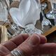 6 crystal stem glasses from Cristal d’Arques Folia – 1970s-1980s