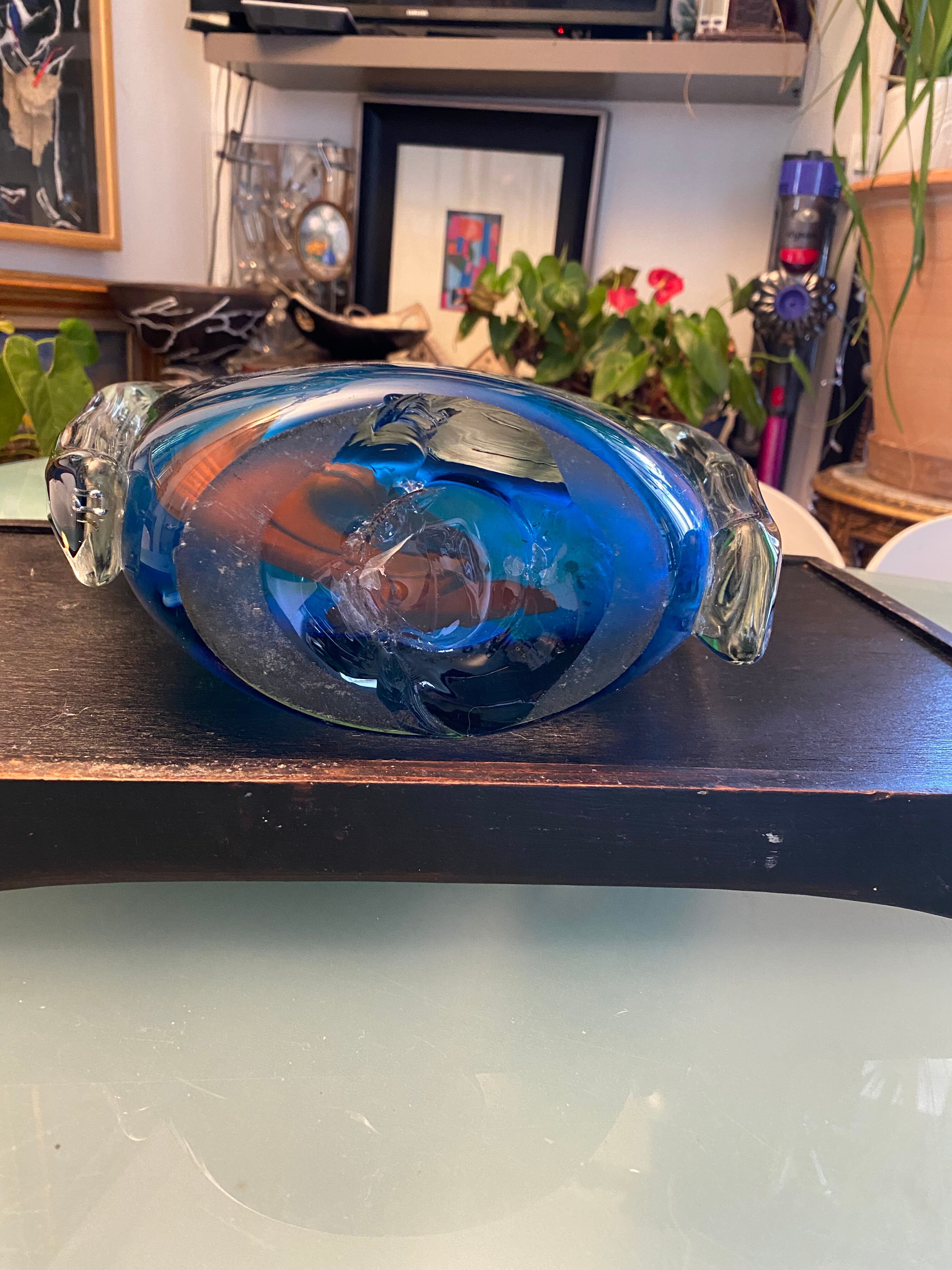 Important Vase Murano Sommerso