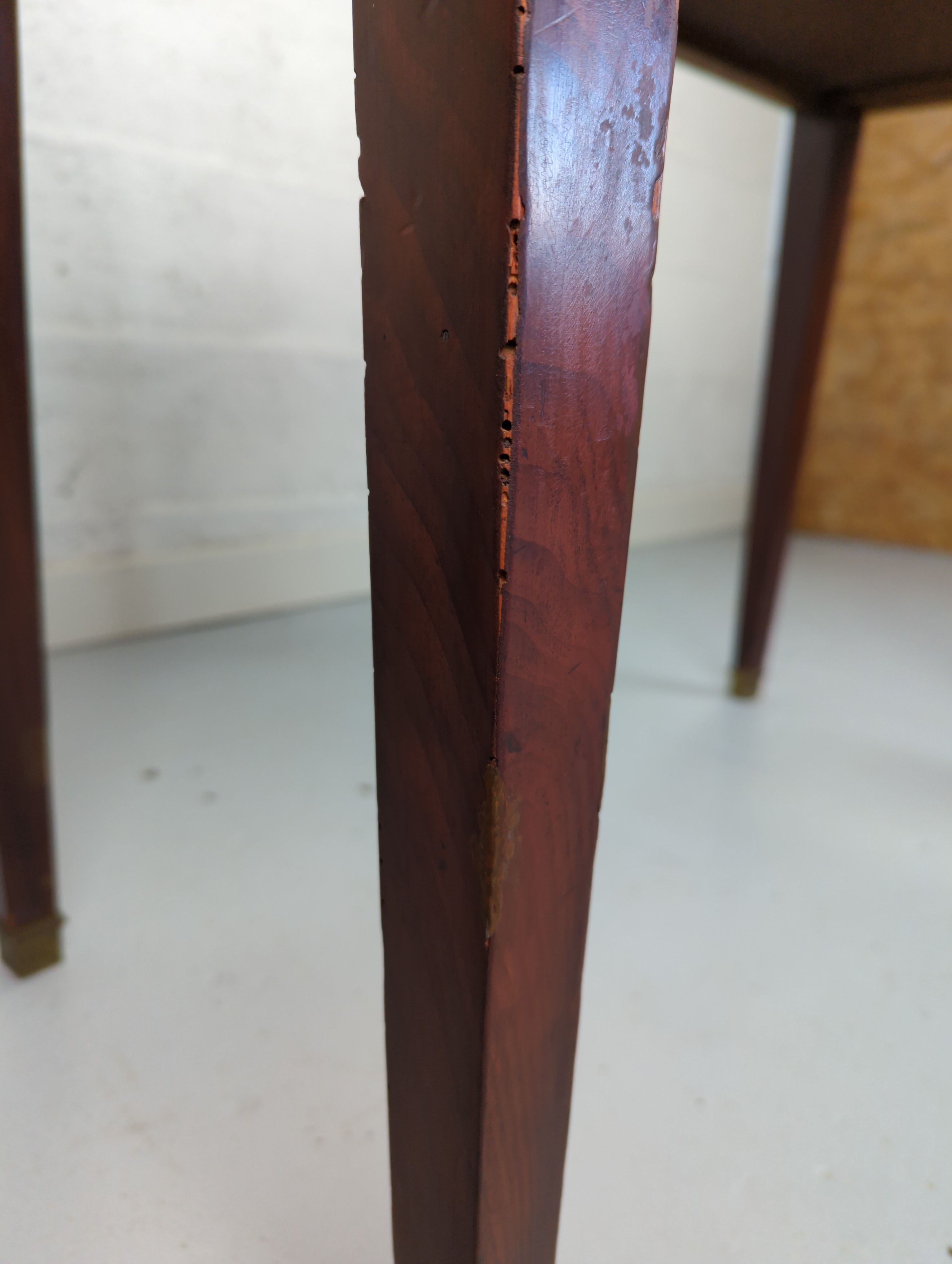 Game table wallet mahogany veneer era empire