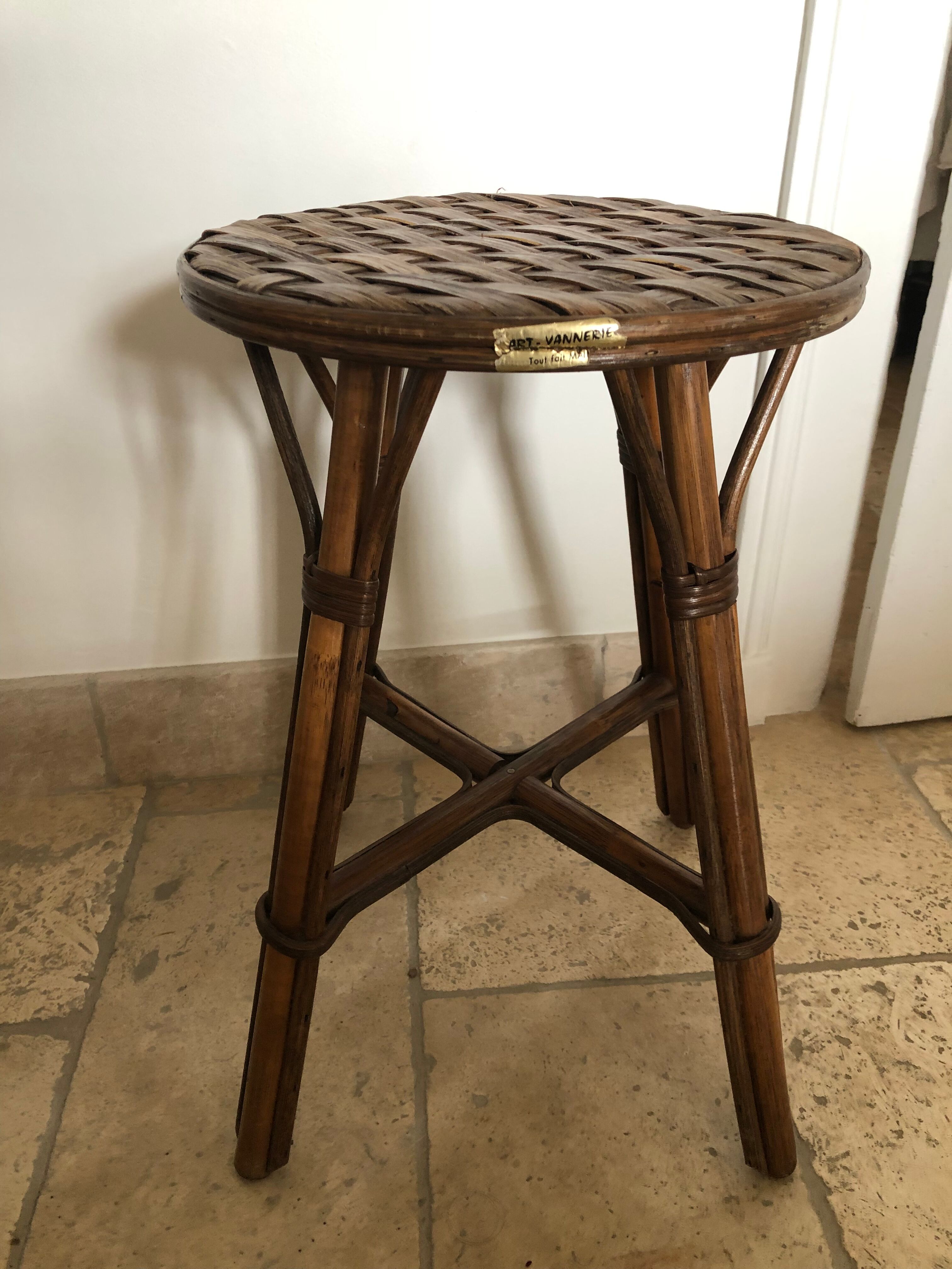 Rattan stool