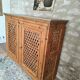 Antique solid pine sideboard with a zinc top.