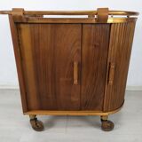 Rolling service art deco bar