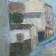 Painting by Nagao Usui "village street"
