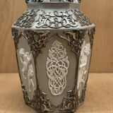 Gray & silver vase