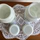 Opal glass jars - vintage
