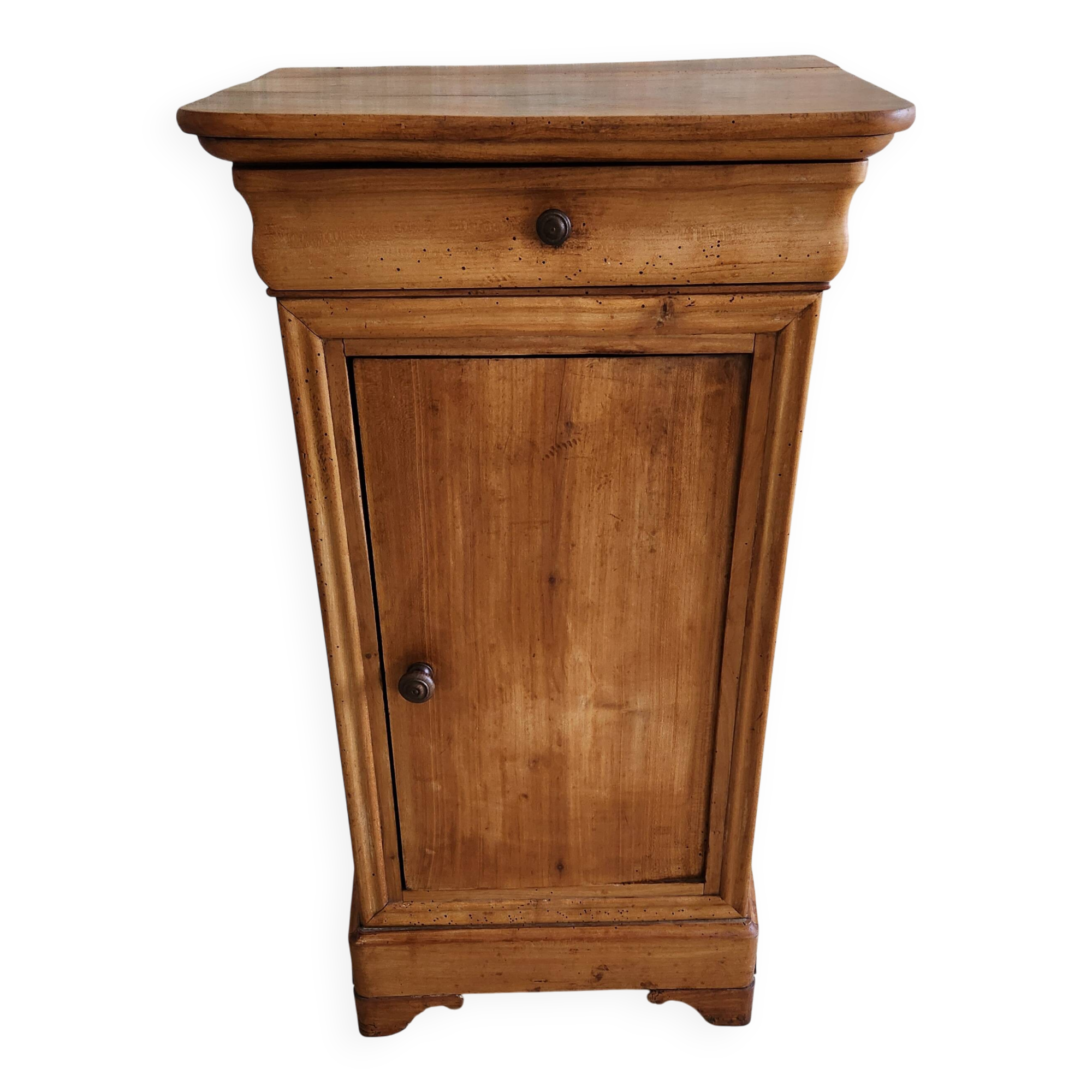 Table de nuit (chevet) ancien en bois
