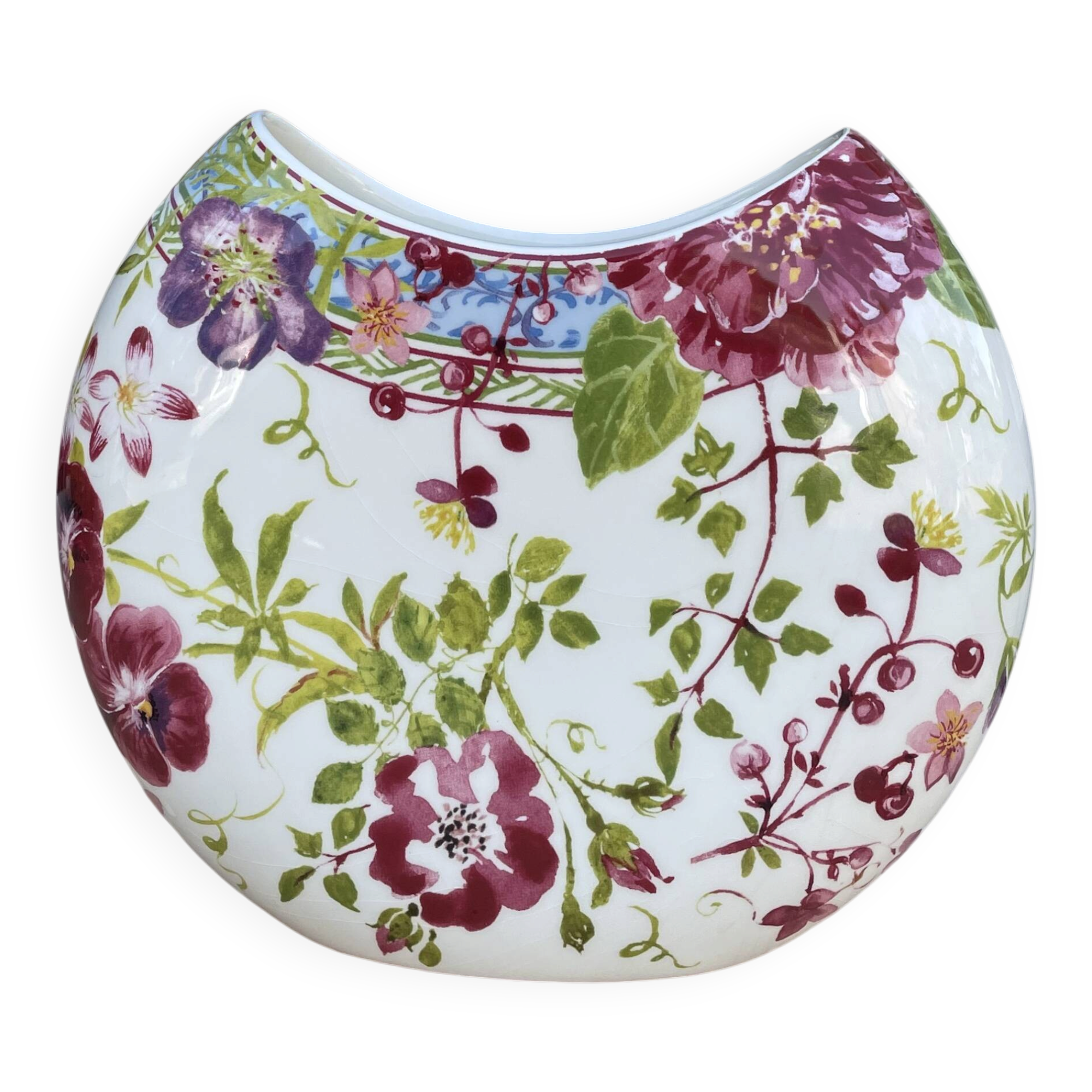 Millefleurs vase Gien