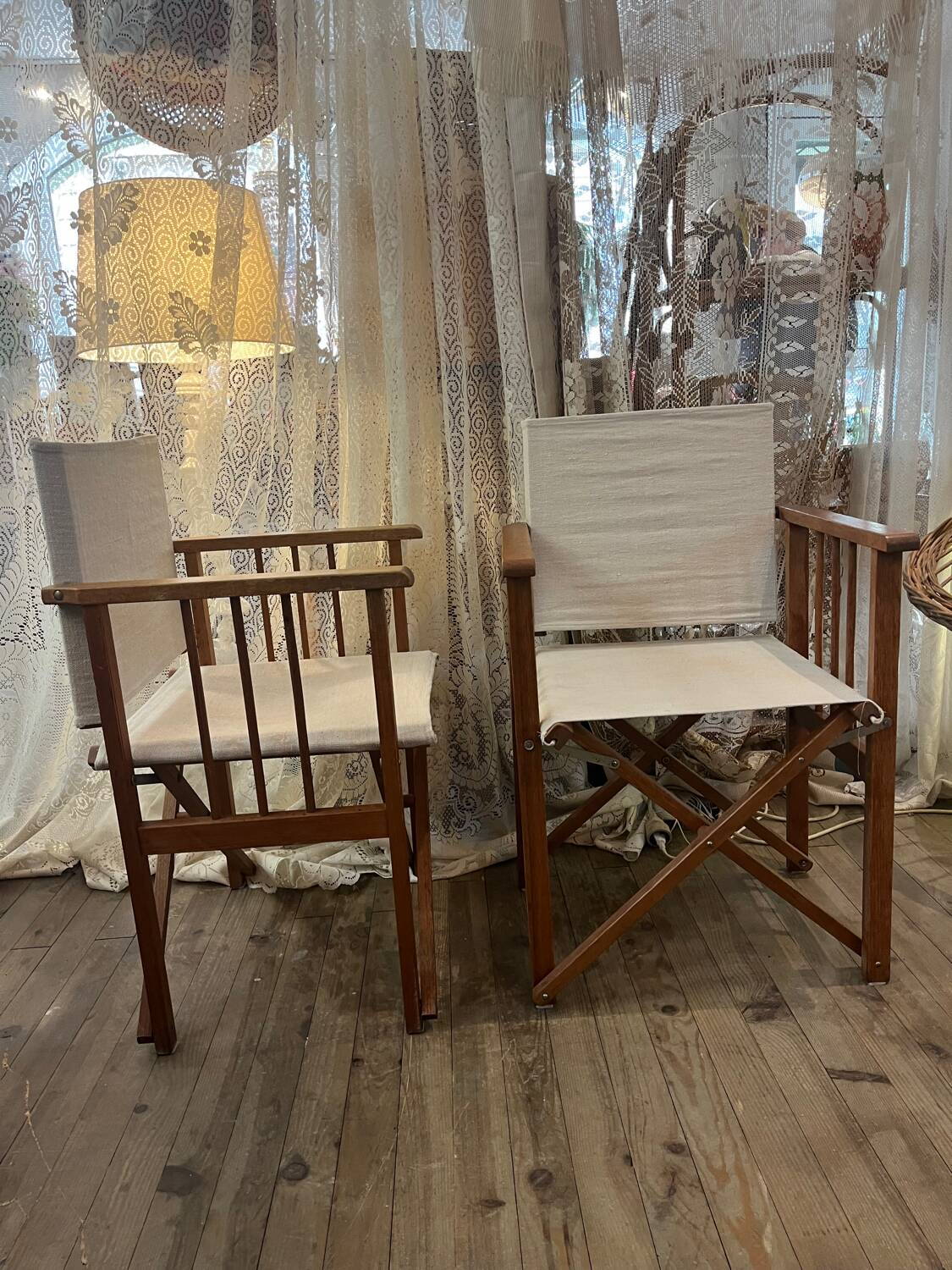 Vintage folding chairs