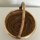 Bamboo and brass handle basket