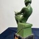 Art Deco Sculptural Bookends by Max Le Verrier, Paris, France, 1925, Set of 2