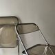 Chaise pliante en plexiglas et chrome, modele Plia de Giancarlo Piretti éd.Castelli, design 70