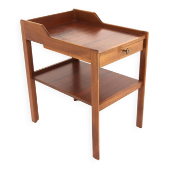 Table de chevet scandinave en acajou, Suède, 1950