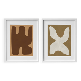 2 framed art prints