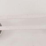 Double coat hook in vintage white lacquered metal