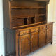 Rustic two-body oak sideboard from the 1960s.