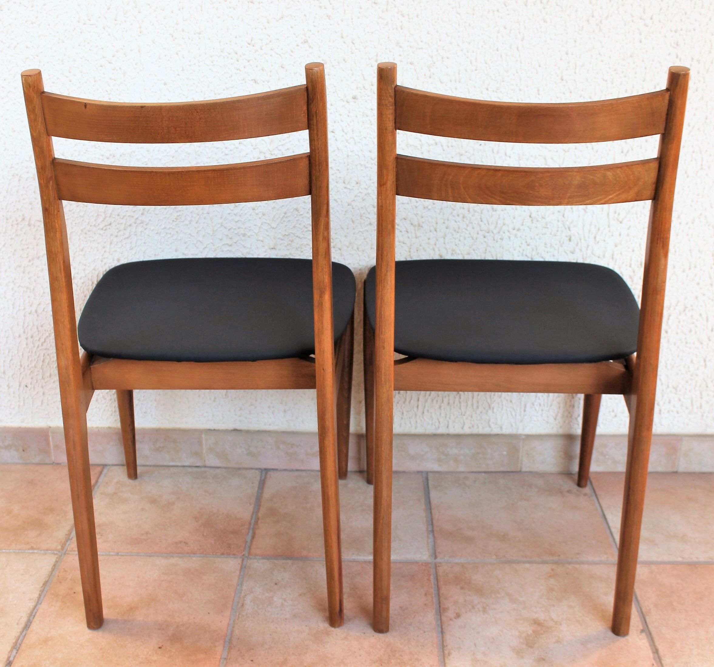 Paire de chaises scandinaves vintage