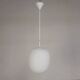 Vintage school lamp with frosted white glass shade, 1950s.