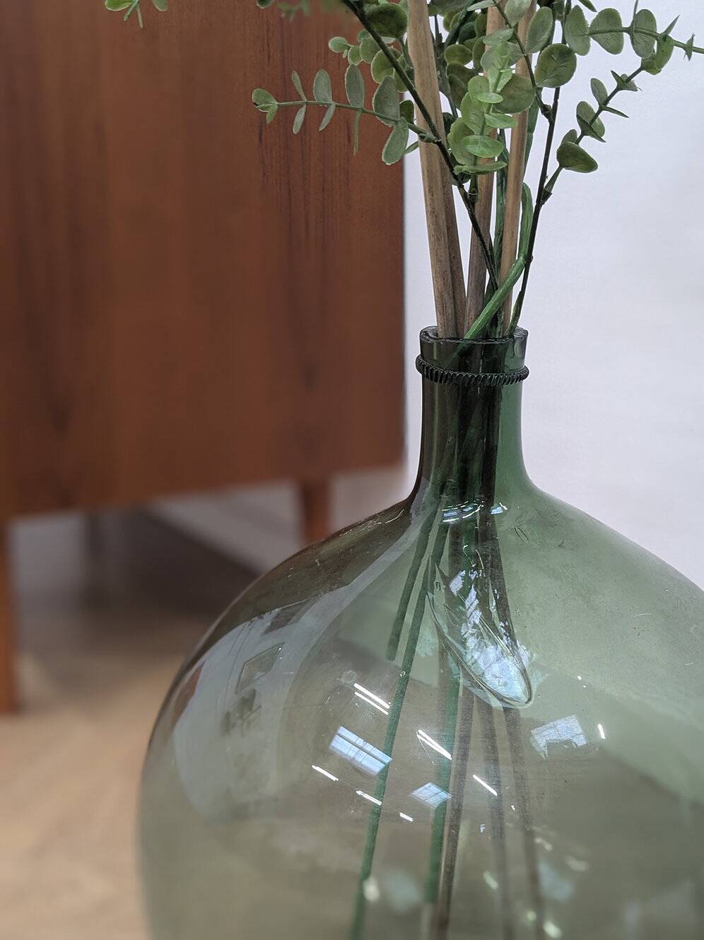 Vintage denim vase