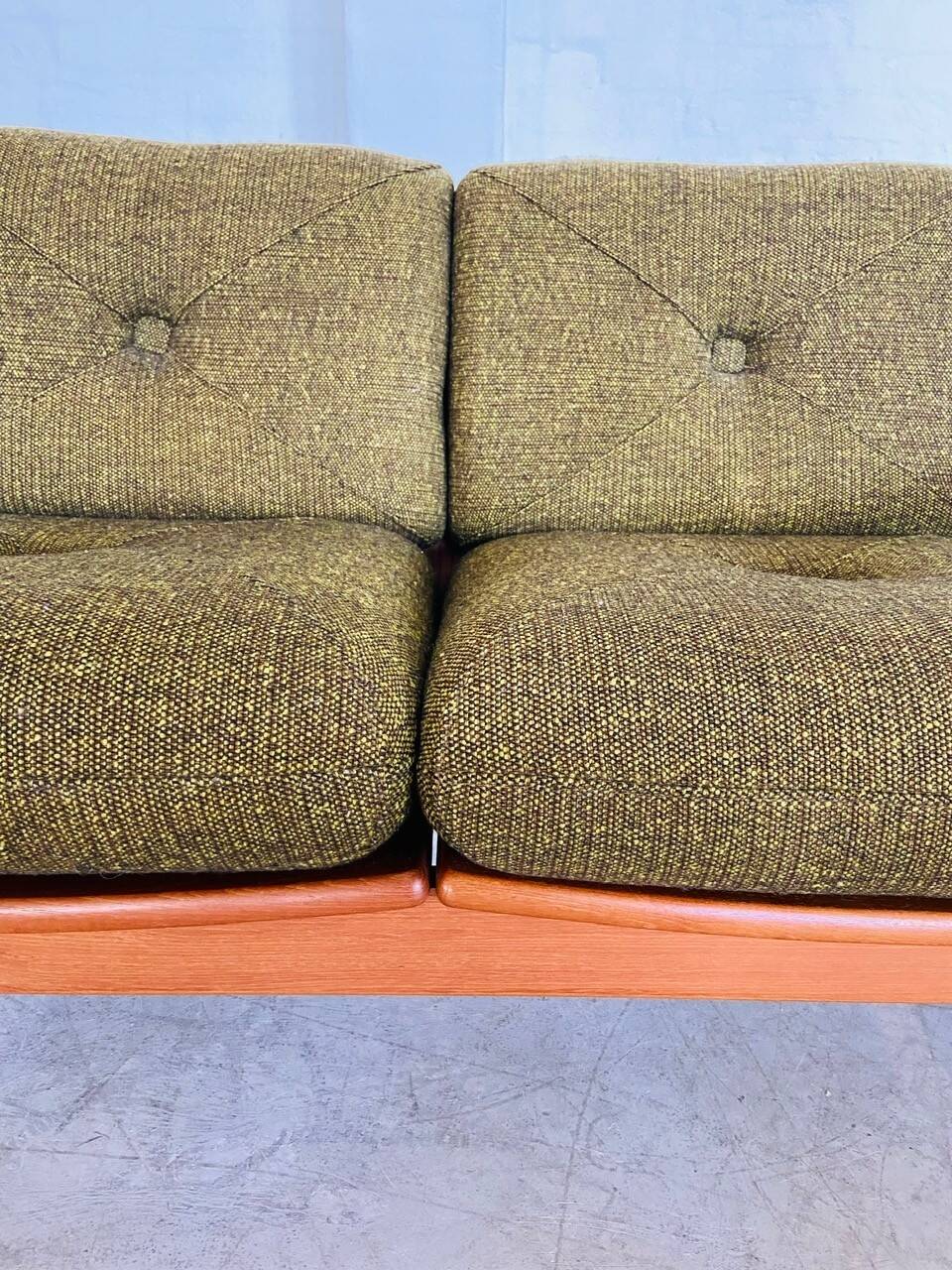 Canapé 2 personnes vintage rétro danois du milieu du siècle par Arne Wahl Iversen 1970