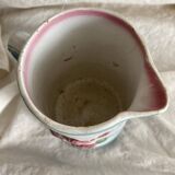 Art Nouveau slip pitcher with roses