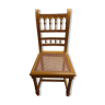 Carved chair yellow cannage