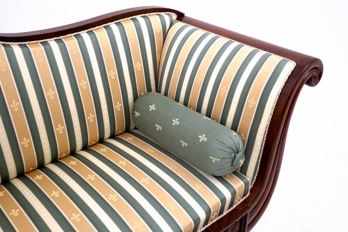 Biedermeier sofa, northern europe, circa 1860. after renovation