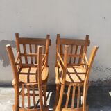 4 old bistro chairs