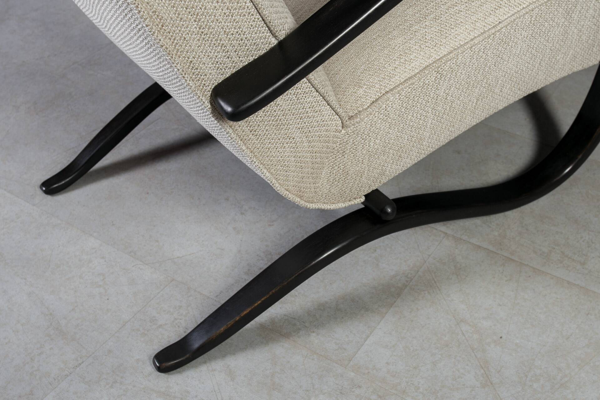 Set of two Art Deco Armchairs by J. Halabala, Model H269, 1930s