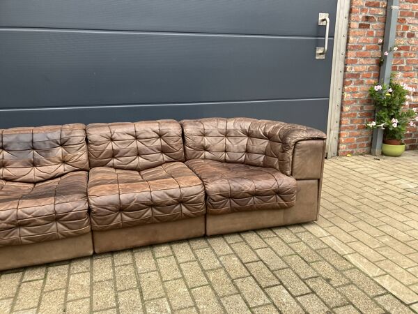 Prachtige De Sede Ds11, 7-delige set in bruin patchwork