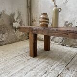 Brutalist workbench solid cherry coffee table