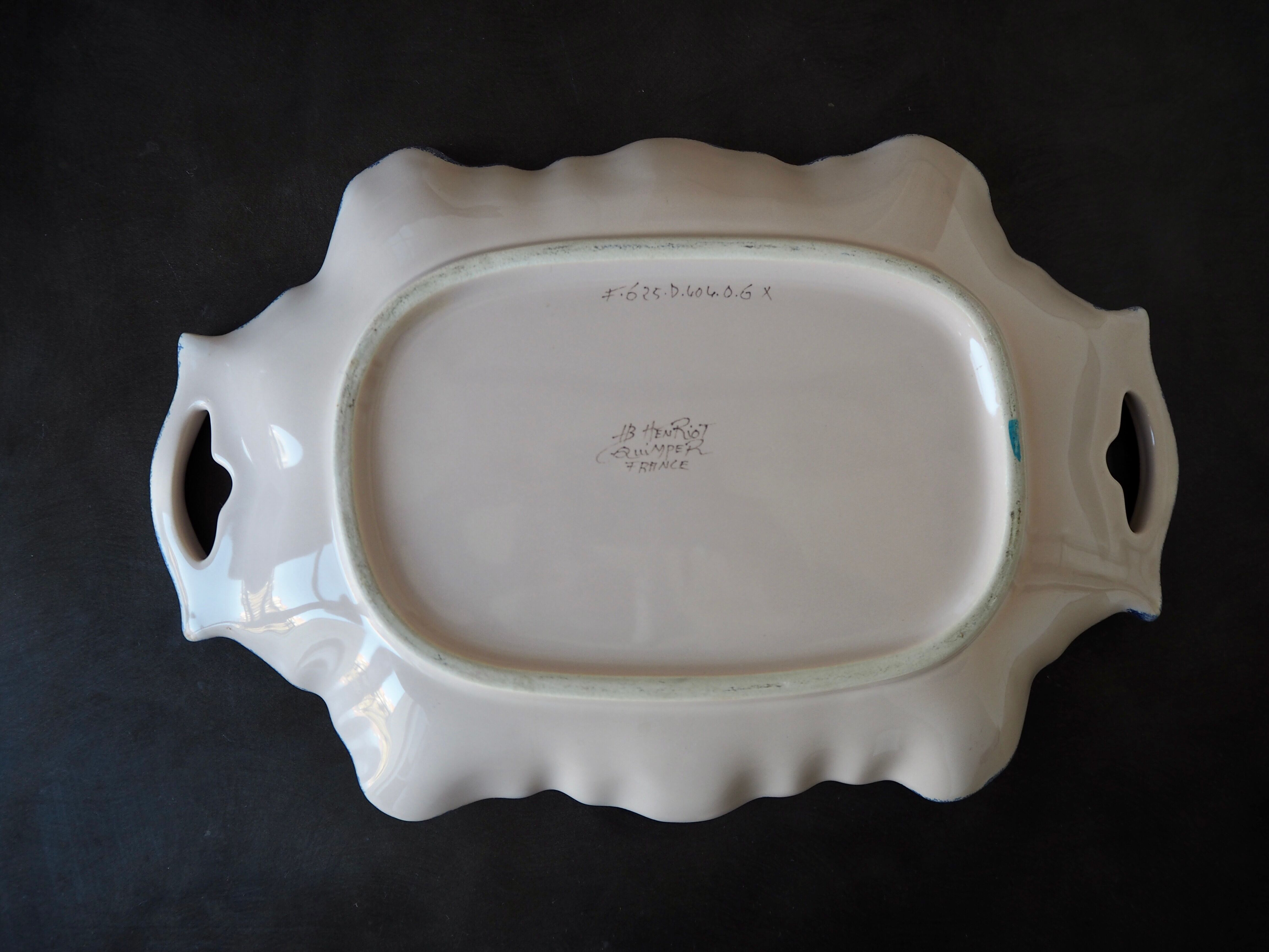 Henriot Quimper handle dish
