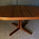 Table Baumann scandinave ronde 1970 rallonges a systeme 4 à 8 personnes