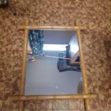 Bamboo style mirror