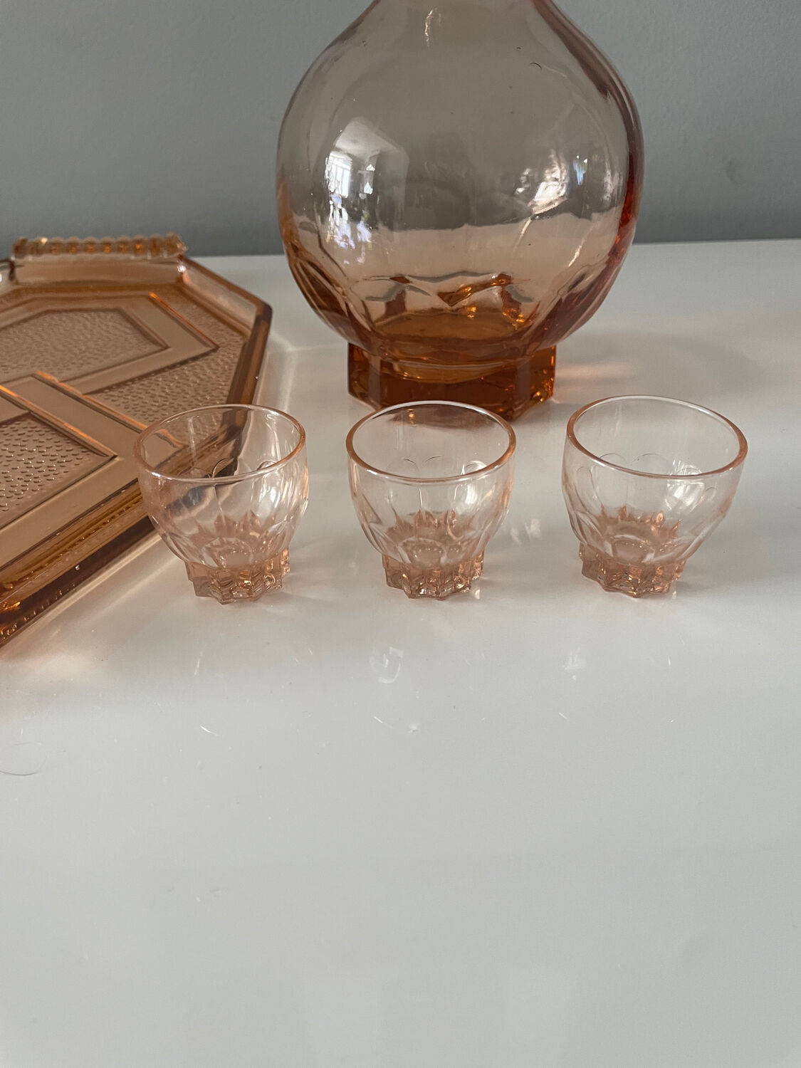 Art Deco liqueur service