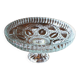 Coupe sur Pied Verre ciselé transparent