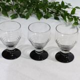 3 verres vintage