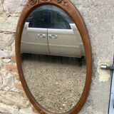 Art Deco oval mirror