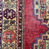 Vintage turkish oushak rug 192x112 cm