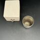 White metal (silverware) cup in its original box